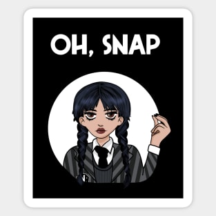 Wednesday Addams  - Oh Snap Sticker